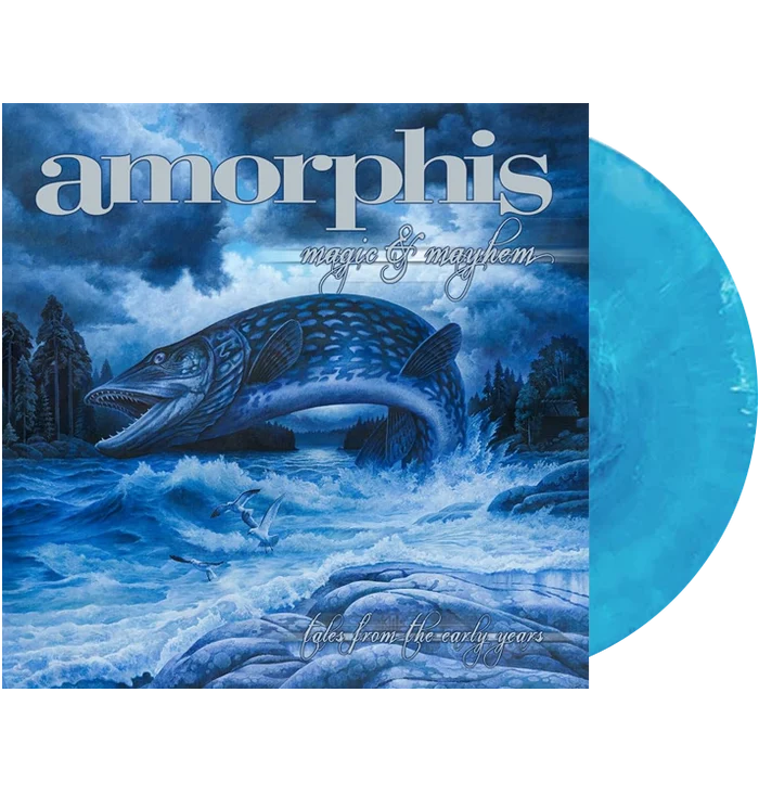 Amorphis – Magic & Mayhem - Tales From The Early Years (2LP Blue With White Cloudy Splatter Vinyl)