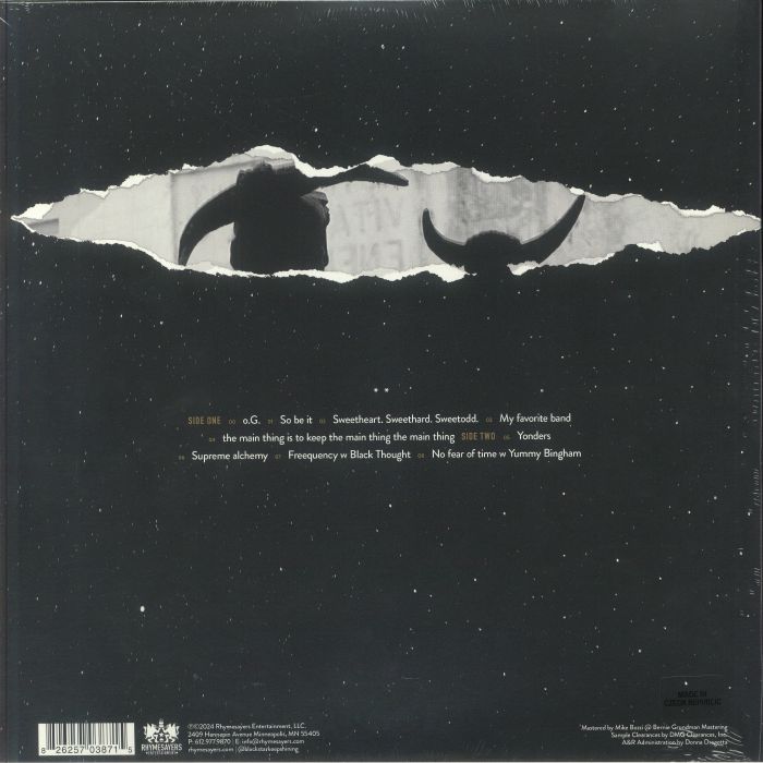 Black Star aka Talib Kweli & Yasiin Bey - No Fear of Time (Vinyl LP) - vinyl record image 2