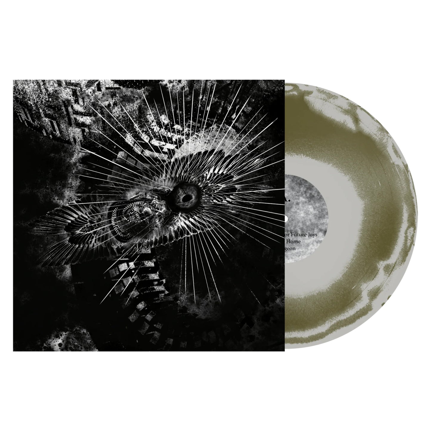 Full of Hell & Primitive Man - Suffocating Hallucination (Olive & Metallic Silver Vinyl)