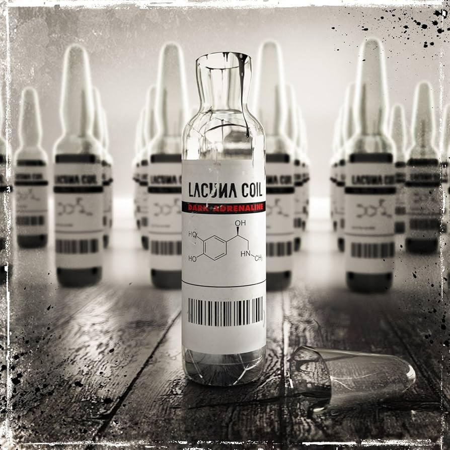 Lacuna Coil - Dark Adrenaline (White w/Black Splatter)