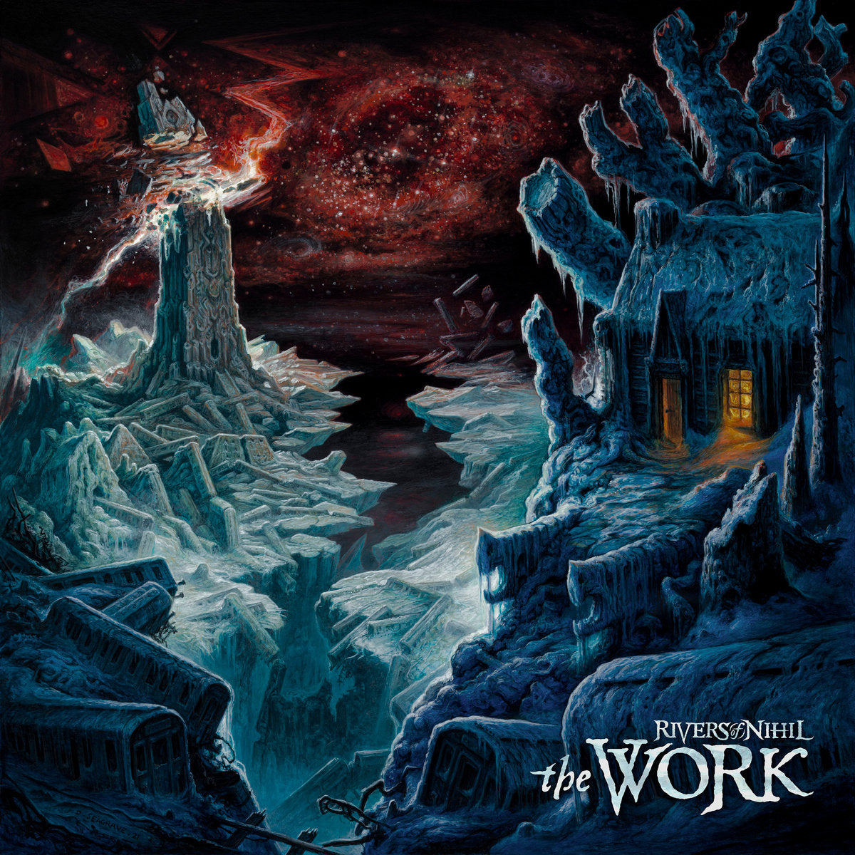Rivers of Nihil - The Work (2LP Piss Yellow w/Aqua Vinyl)
