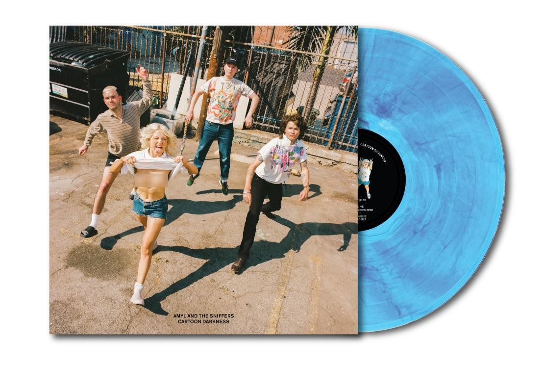 Amyl And The Sniffers - Cartoon Darkness, Blue & Clear Swirl, Drowning In It Edition Vinyl LP Amyl And The Sniffers - Cartoon Darkness, Blue & Clear Swirl, Drowning In It Edition Vinyl LP