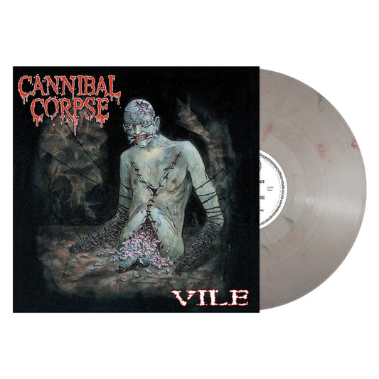 Cannibal Corpse - Vile (Grey w/ Red Streaks Vinyl) - vinyl record cover