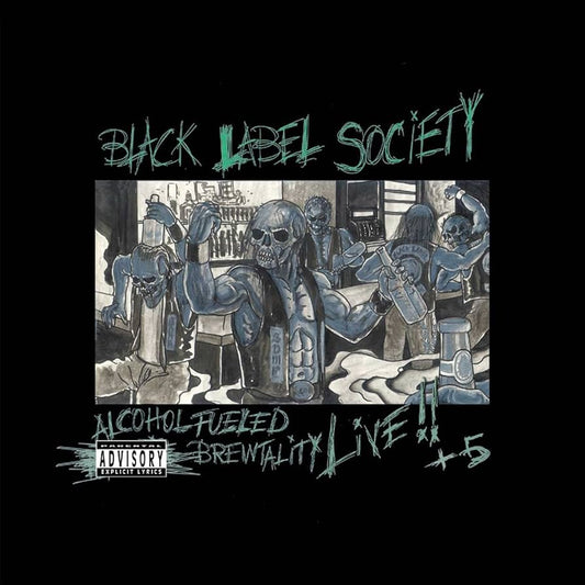 Black Label Society - Alcohol Fueled Brewtality Live+5 (Clear w/Green & Black 2LP)