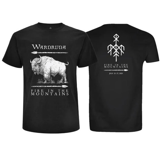 Wardruna - Fire in the Mountains 2025 T Shirt (Limited Release Fundraiser)
