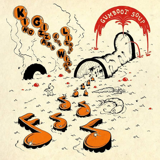 King Gizzard & the Lizard Wizard - Gumboot Soup (Orange w/Black+Red Splatter)