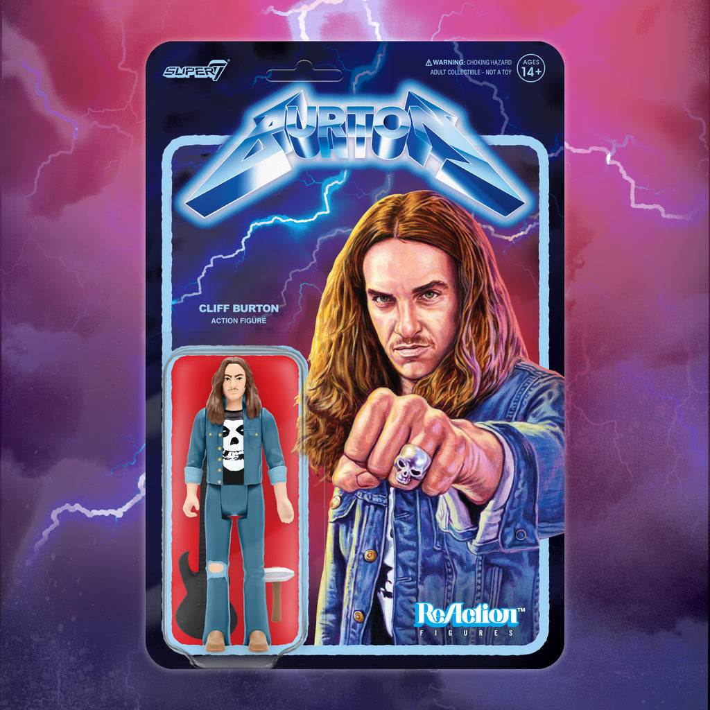 Metallica - Cliff Burton 'Ride the Lightning' Super 7 Anniversary Action Figure