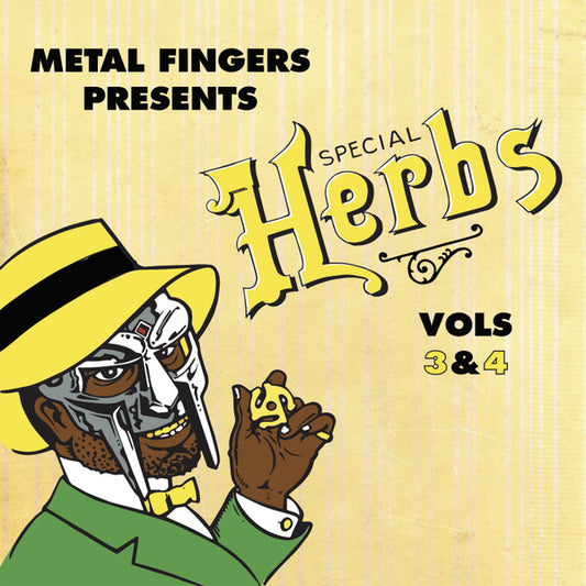 MF Doom : Metal Fingers - Special Herbs Vols 3&4 (Lemon Yellow Vinyl)